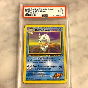 2000 Misty’s Dewgong 1st Edition PSA9 MINT